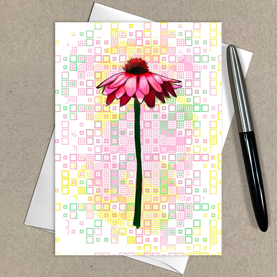 Cherry Daisy Greeting Cards, Lime, Assorted All Occasion Note Cards, 5x7 inch, Blank Inside, with Envelopes product image (8)