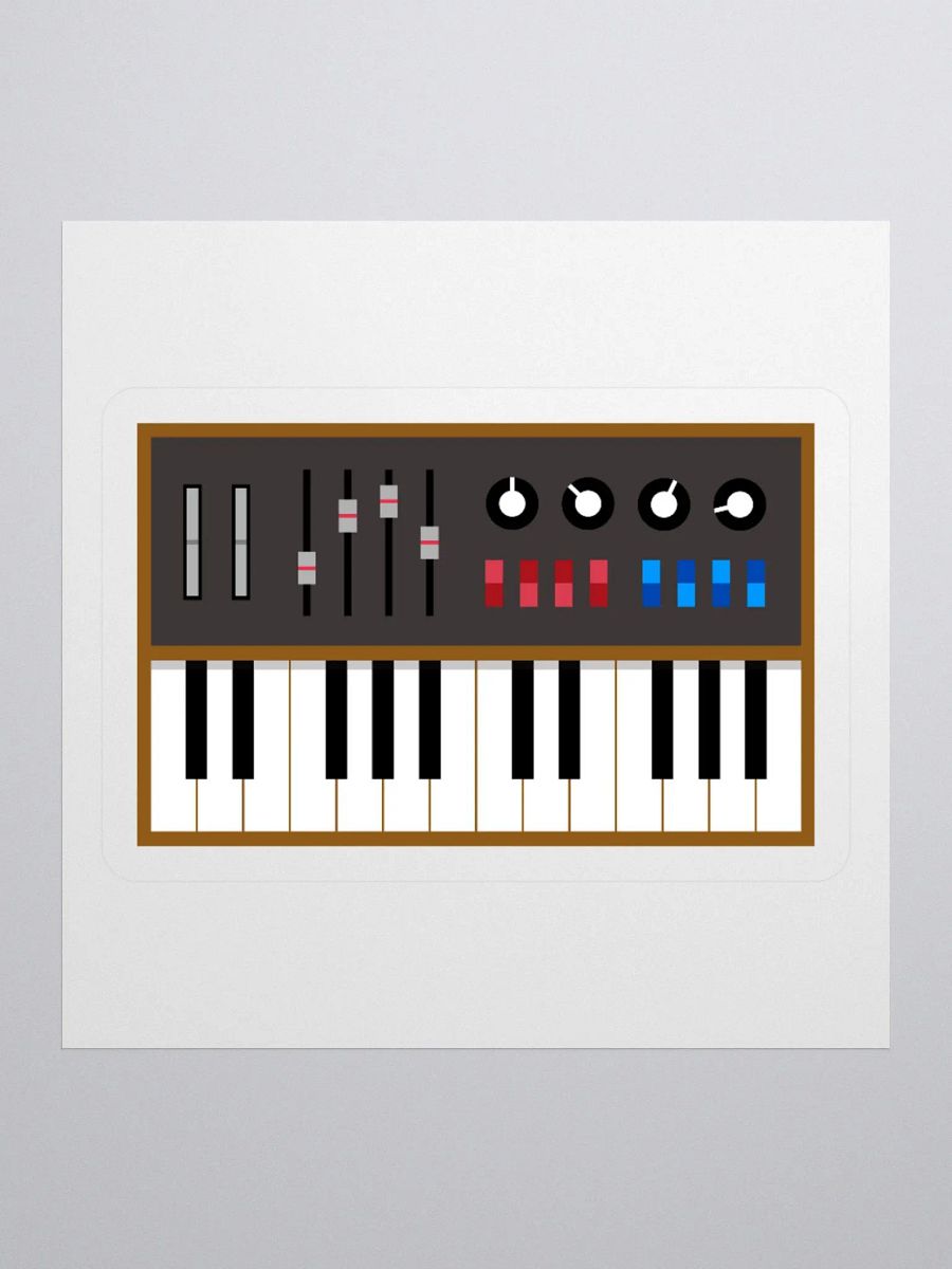 Vintage Analog Synth Sticker product image (3)
