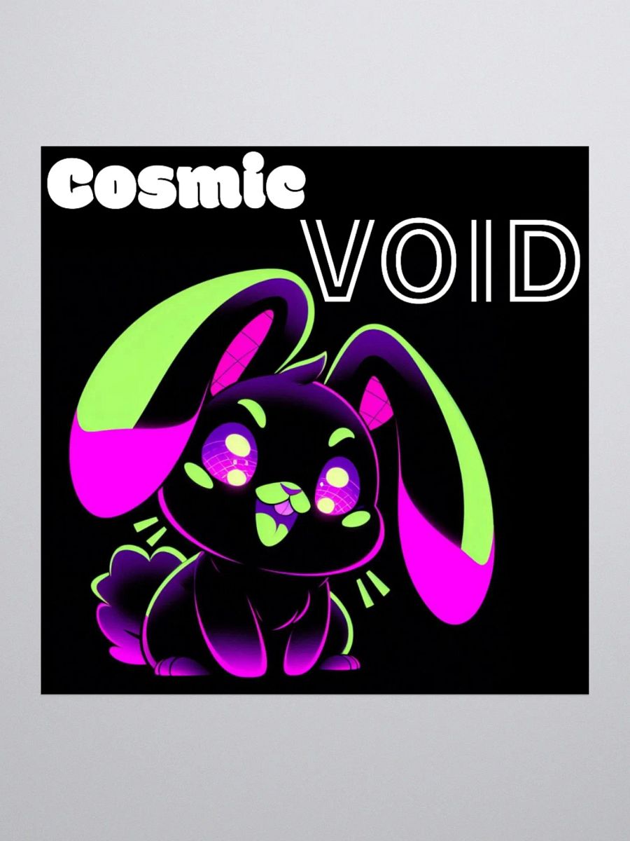 Cosmic VOID Bunny Sticker product image (1)