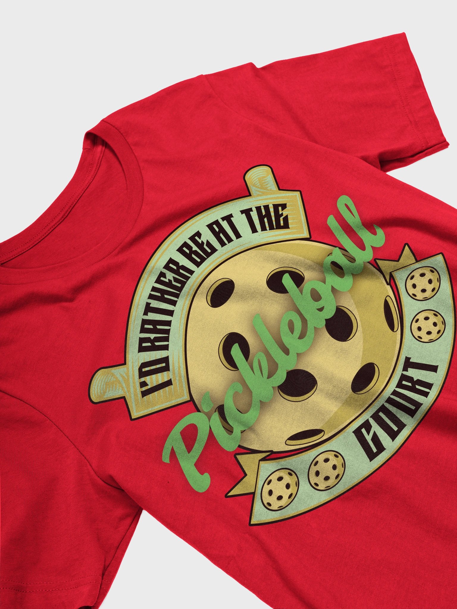 Id Rather Be At The Pickleball Court Paradise Graphic Tee product image (17)
