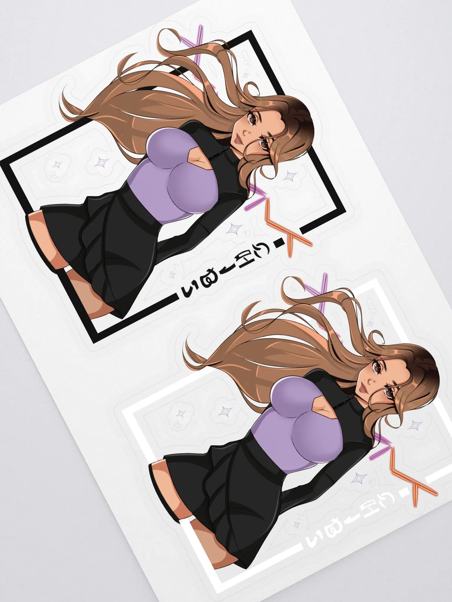 2-PACK LILAC CHIBS STICKERS - B/W ED. product image (1)