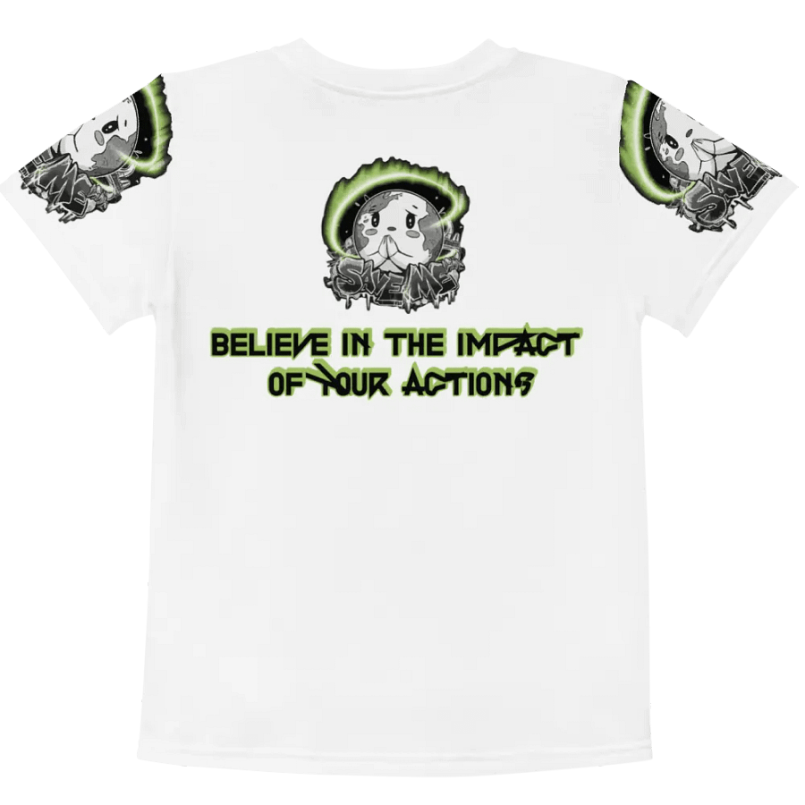 Save Me Kids Crew Neck T-Shirt | Eco-Friendly Style for Young Activists product image (6)