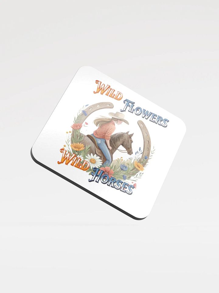 Wild Flowers Wild Horses Ride into the Wild West Coasters product image (2)