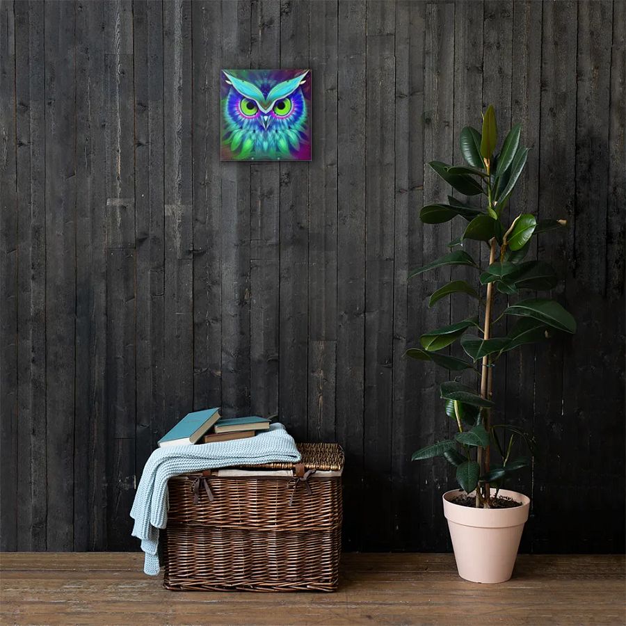 Fantasy Fractal Owl Art - v18 product image (3)