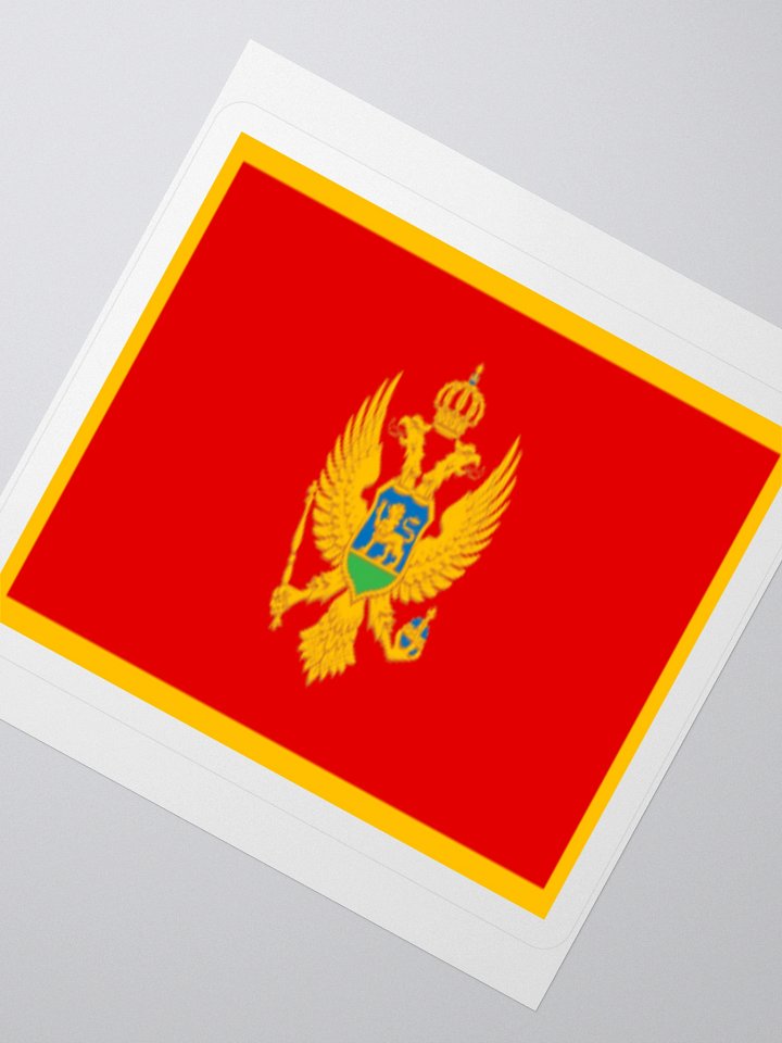 Exclusive Montenegrin Flag Kiss-Cut Sticker by TDS Music product image (6)