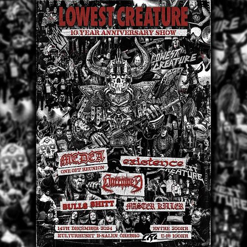10 years of @lowestcreature ⚔️
Lil poster and collage for da creature features ⛓️

Insane lineup - rumour has it @k__lombardo...
