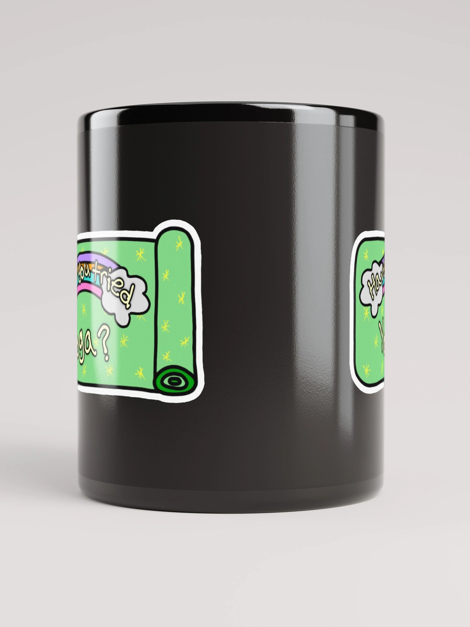 “Have You Tried Yoga?” Black Mug product image (9)