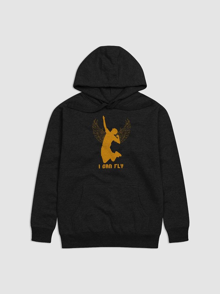 Hinata 'I Can Fly' Black Hoodie- Front product image (1)