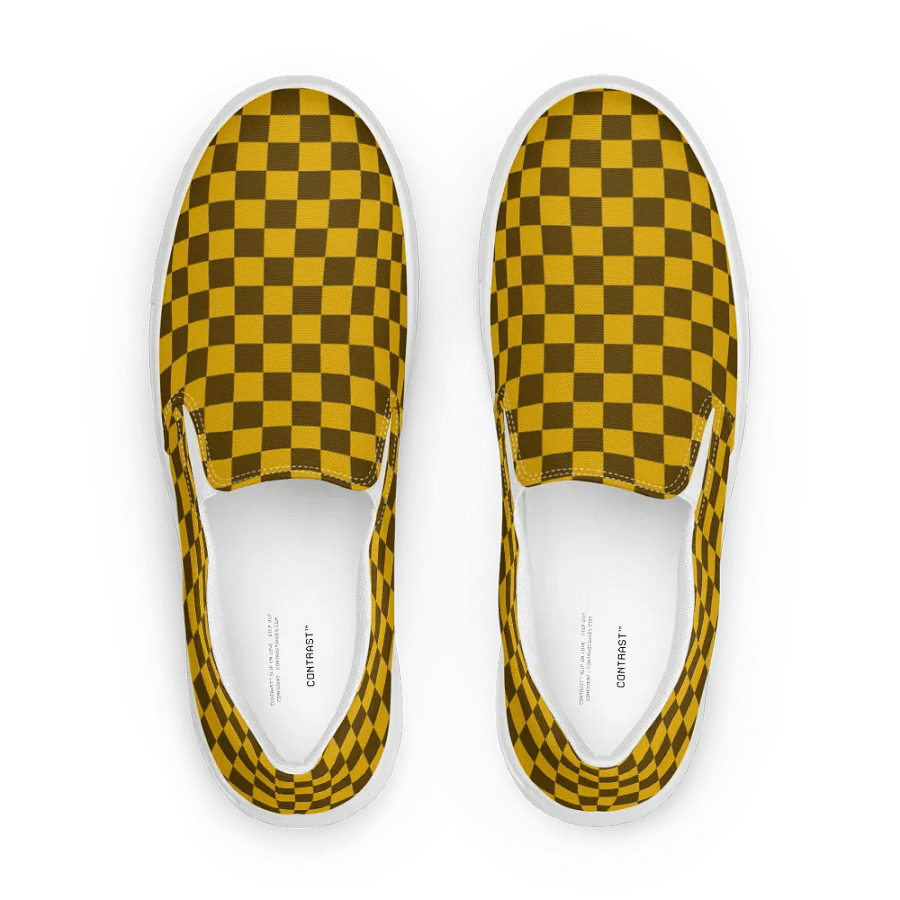 Vintage Checkered Mens Slip Ons Shoes n. 33 product image (3)