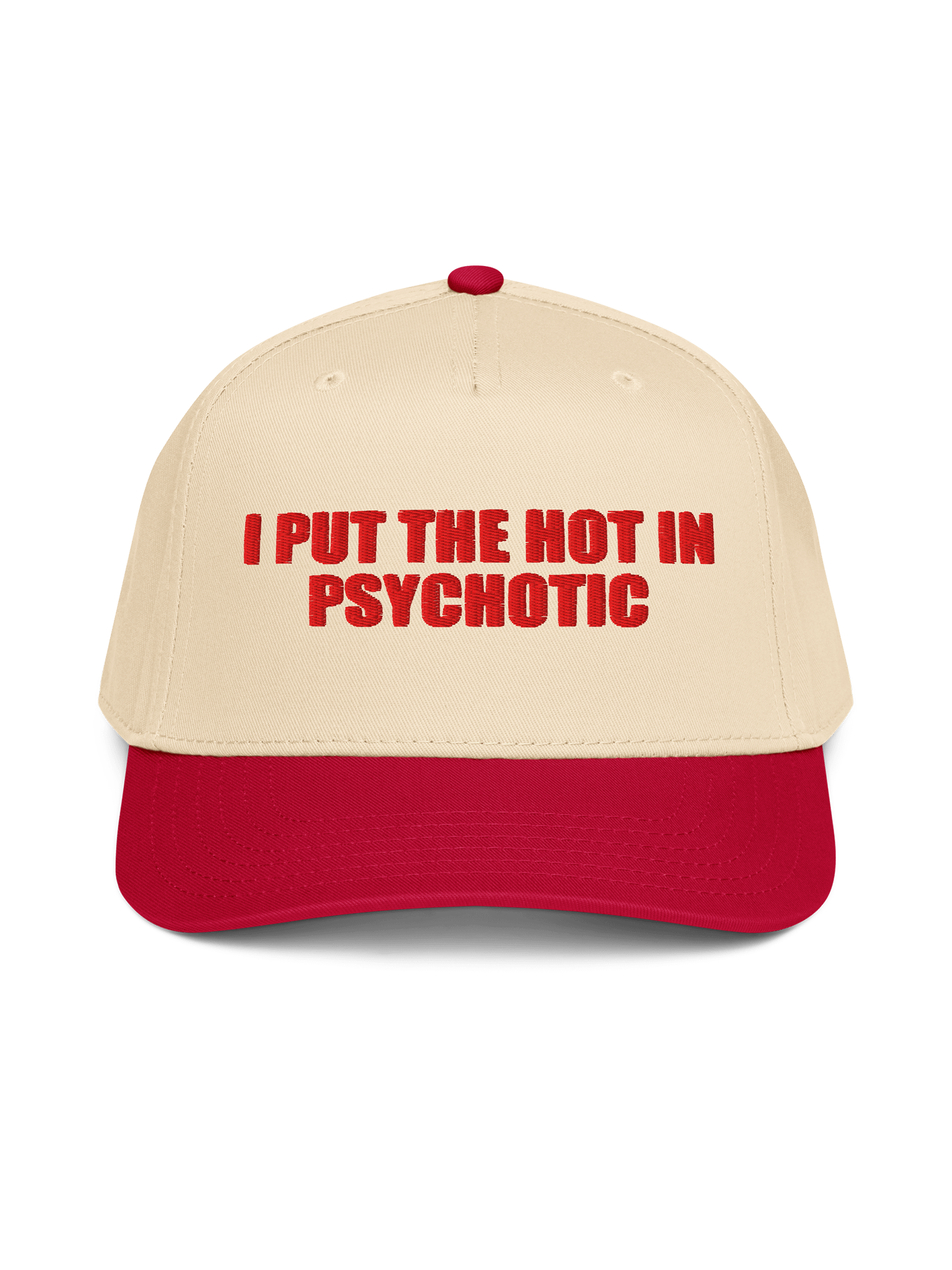 I Put The Hot In Psychotic – Color Block Baseball Cap product image (1)