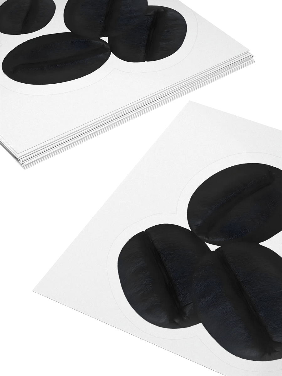 Black Matte Coffee Bean Sticker product image (4)