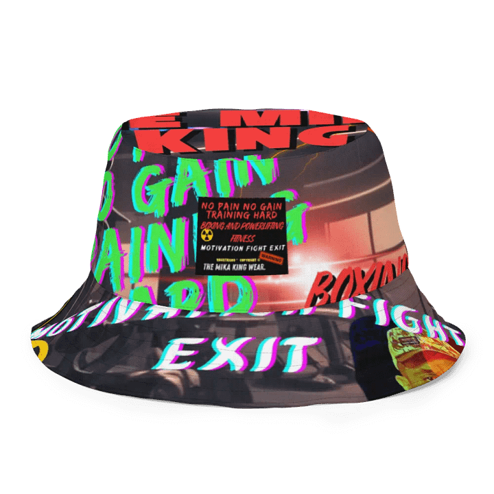 Sombrero de pescador reversible The Mika King No Pain No Gain Training Hard Edtion. product image (2)