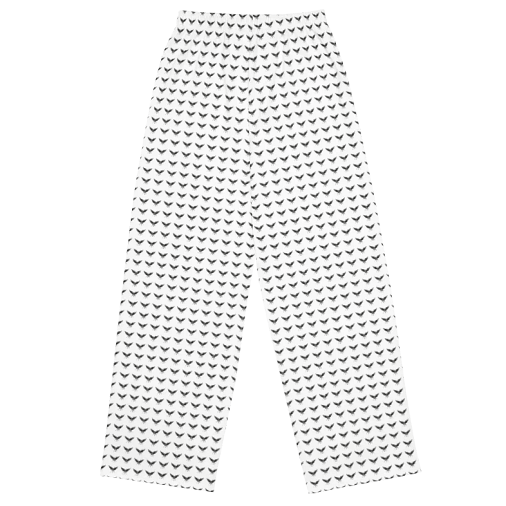 Eagle All Over White Unisex Wide-Leg Pants product image (2)