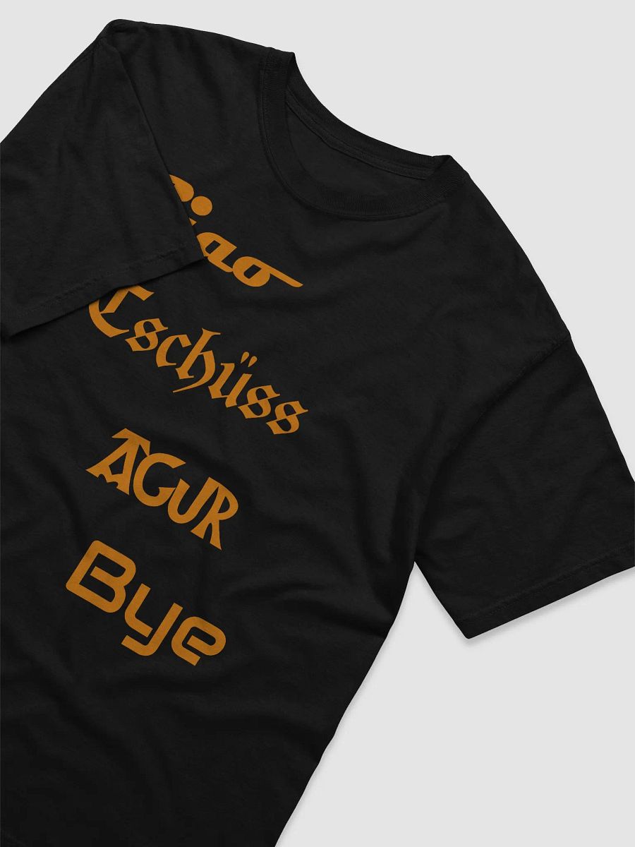 Playera Ciao Tschüss Agur Bye - Letra Naranja product image (3)