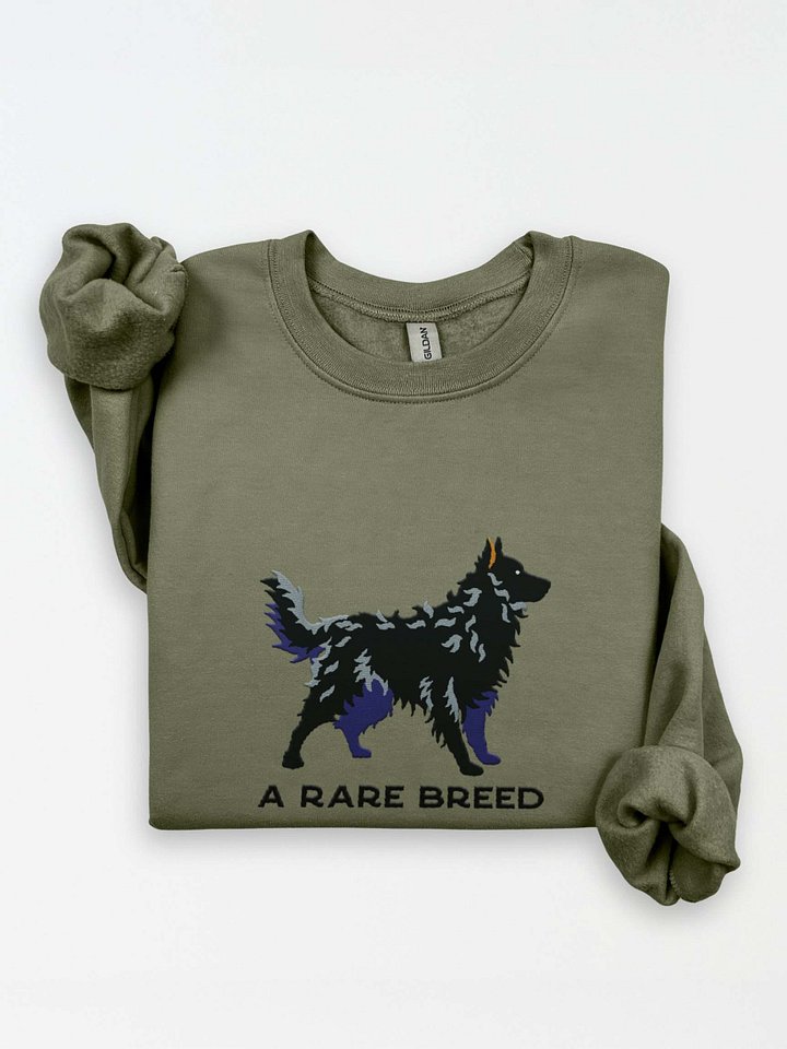 A Rare Breed Sweatshirt (Embroidered) of a Hungarian Mudi(Black) product image (1)