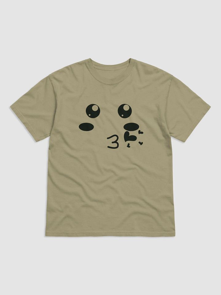 Flying Kiss Smiley Face Design Garment-Dyed Heavyweight T-Shirt, Unisex T-Shirt product image (2)