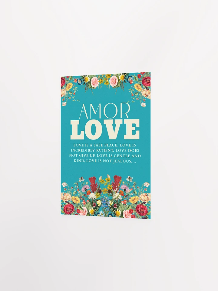 Amor Love: Floral Affirmation Poster product image (9)
