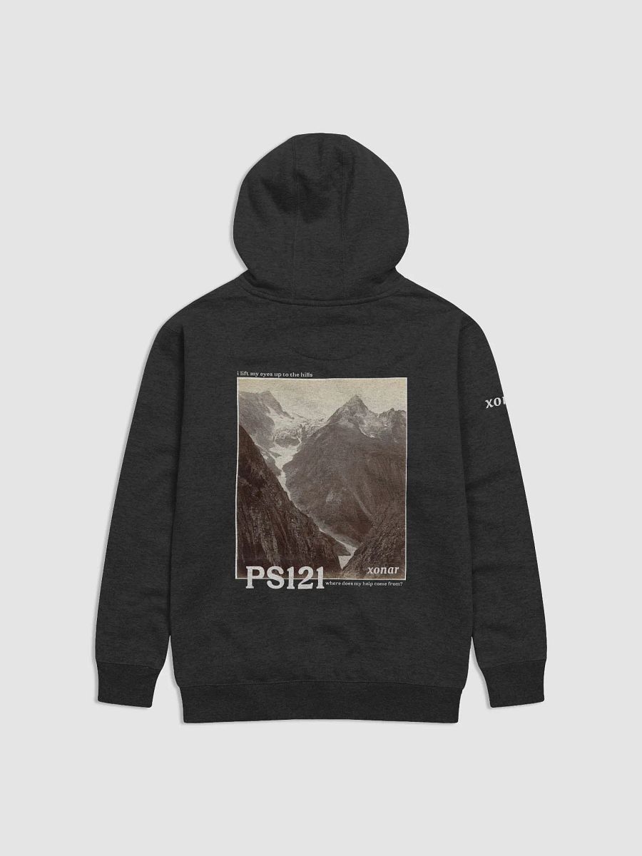 PS121 Mountains Hoodie Black (back) product image (1)