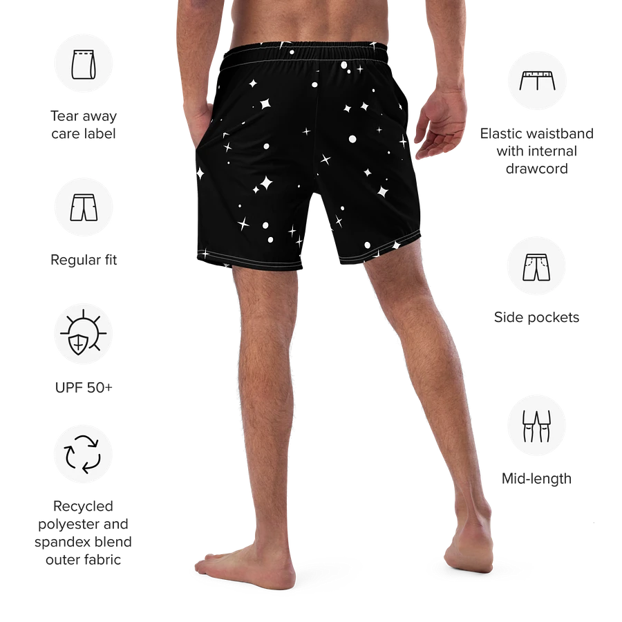 Peace and Love among the stars swim trunks product image (32)