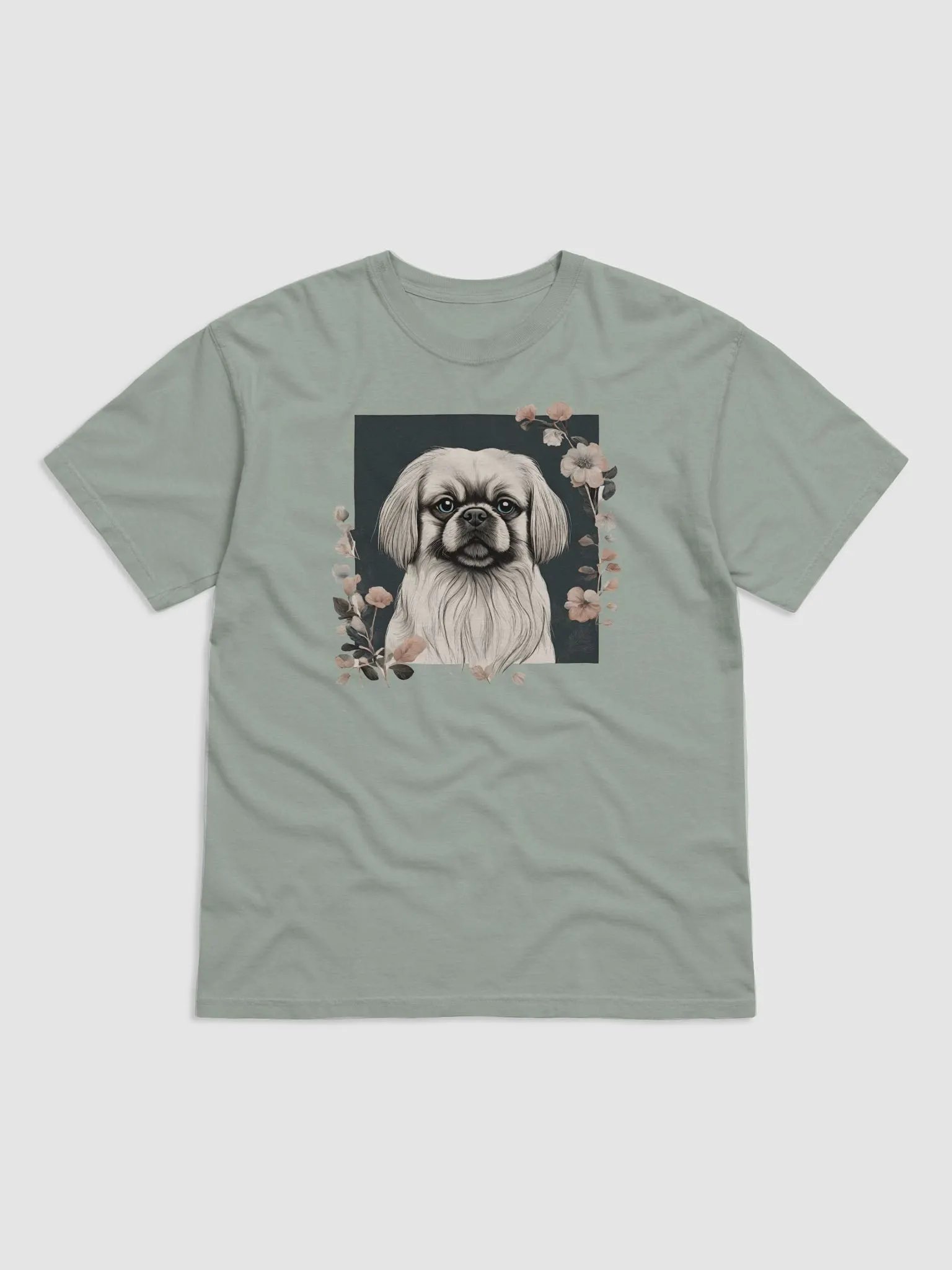 Floral Pekingese Comfort Colors T-Shirt product image (2)