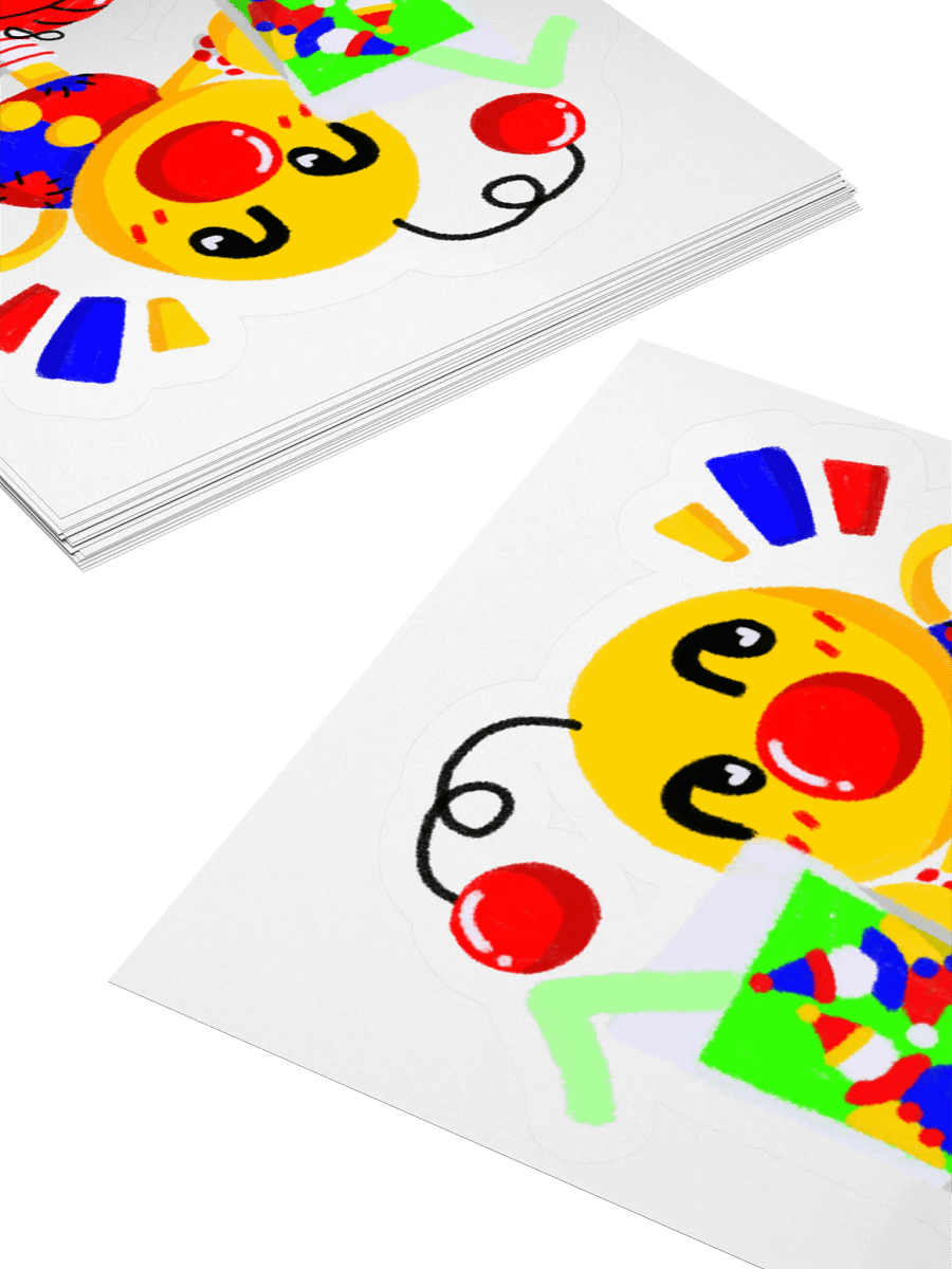 Boyoyoing Clown Soda Hearts Sticker product image (4)