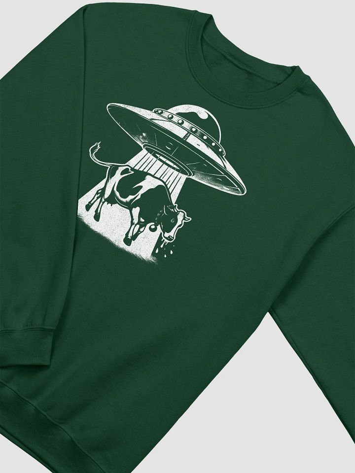 Cow and UFO Crewneck Sweatshirt Unisex product image (2)