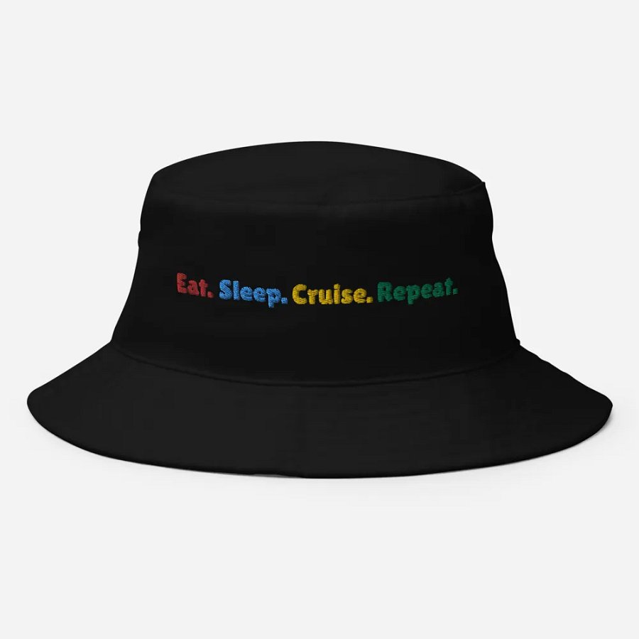 Eat Sleep Cruise Repeat! Bucket Hat product image (8)