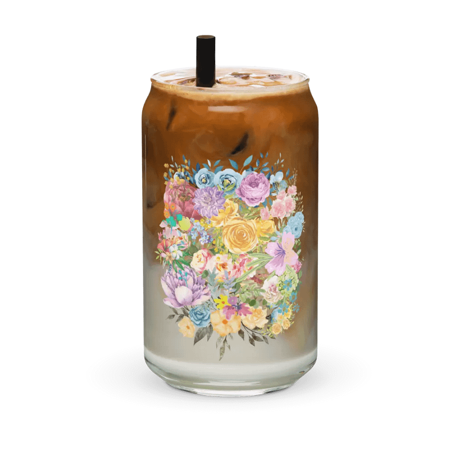 Floral Fusion Can-Shaped Glass product image (6)