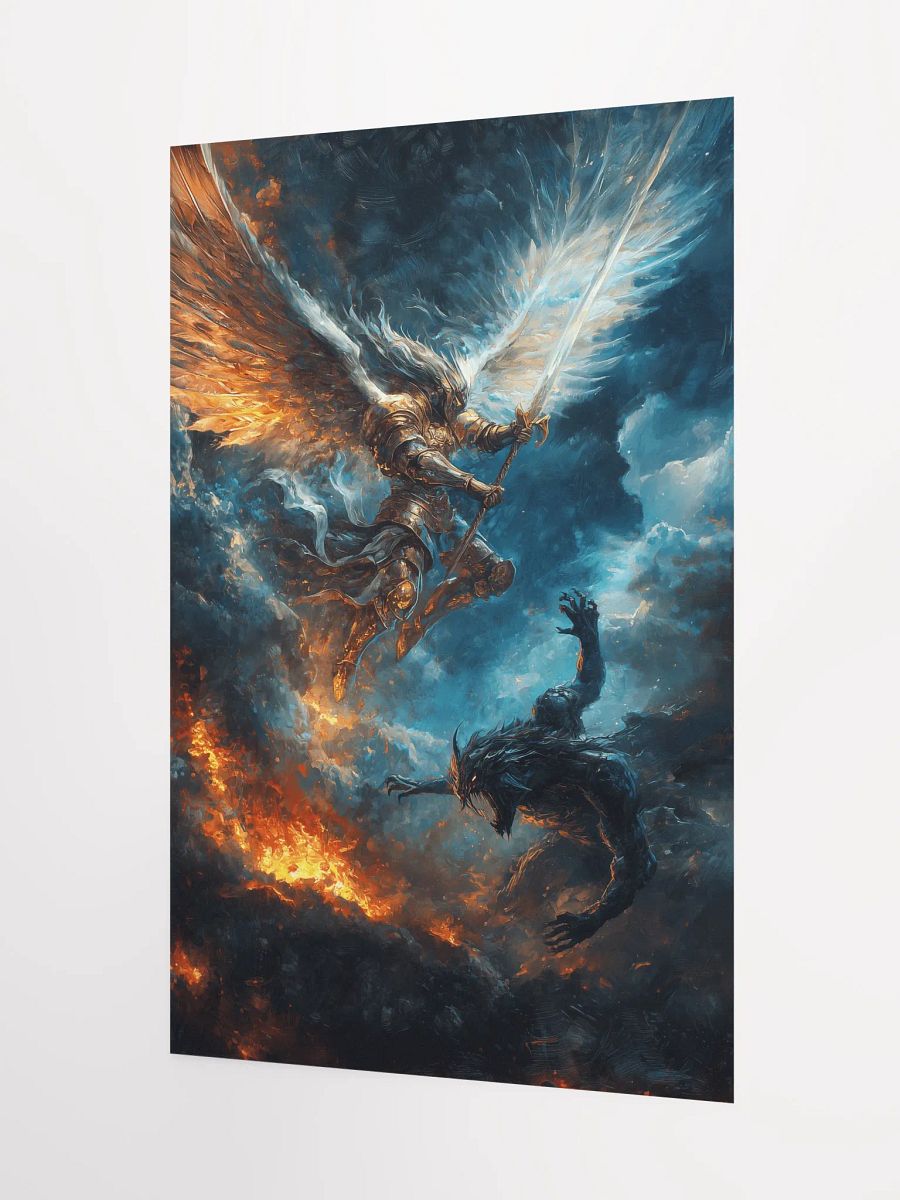 Fiery Battle Enhanced Poster product image (3)