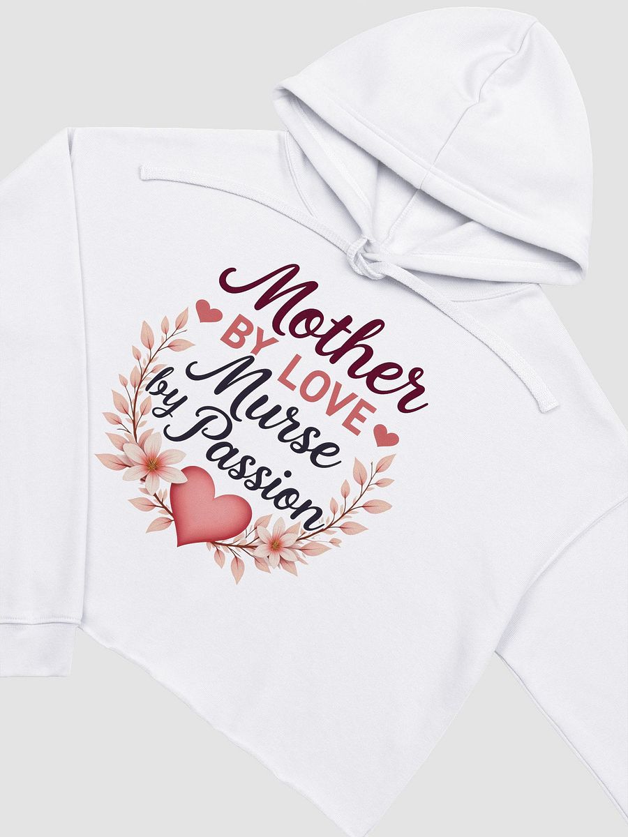 medic mom, Passionate Nurse Floral Crop Hoodie product image (11)
