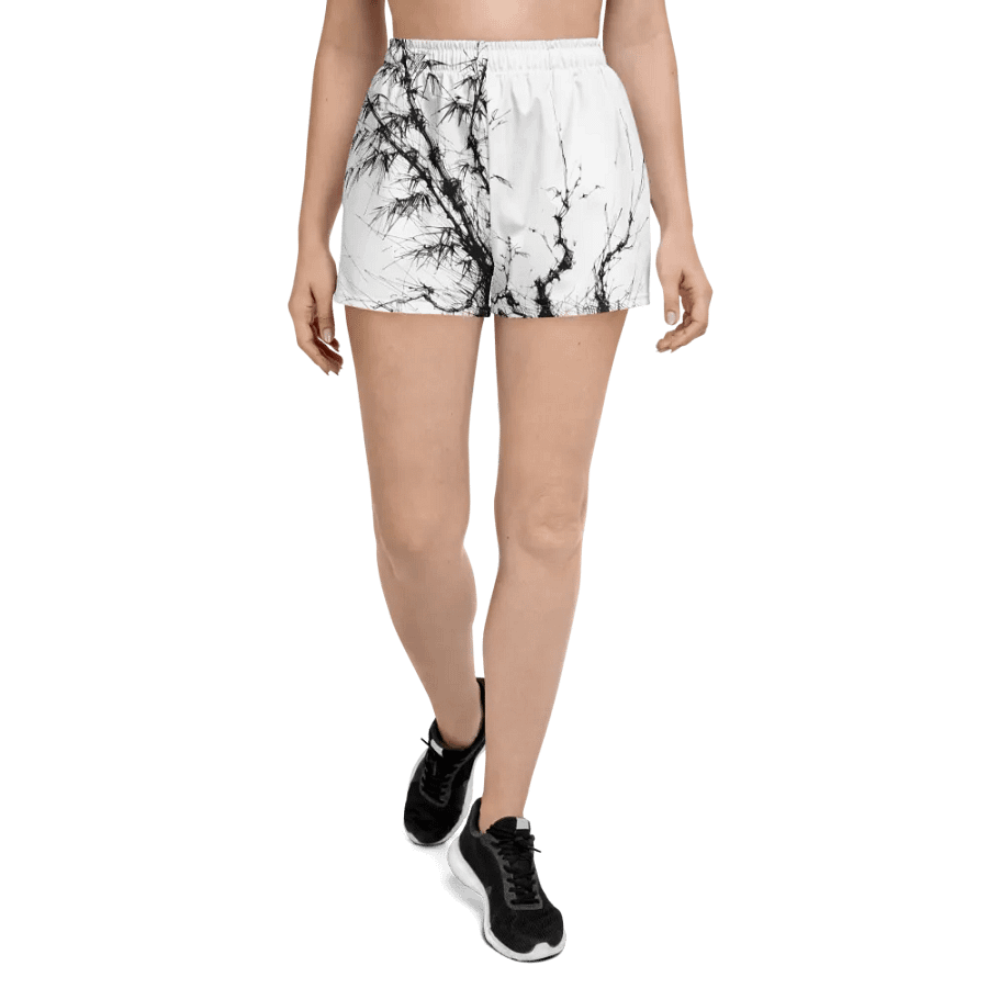 Bamboo Print Unisex Athletic Shorts product image (5)