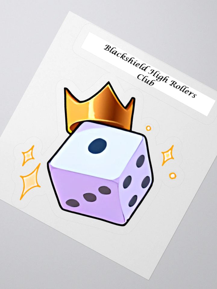 Blackshield High Rollers Club Dice King Kiss Cut Stickers product image (3)