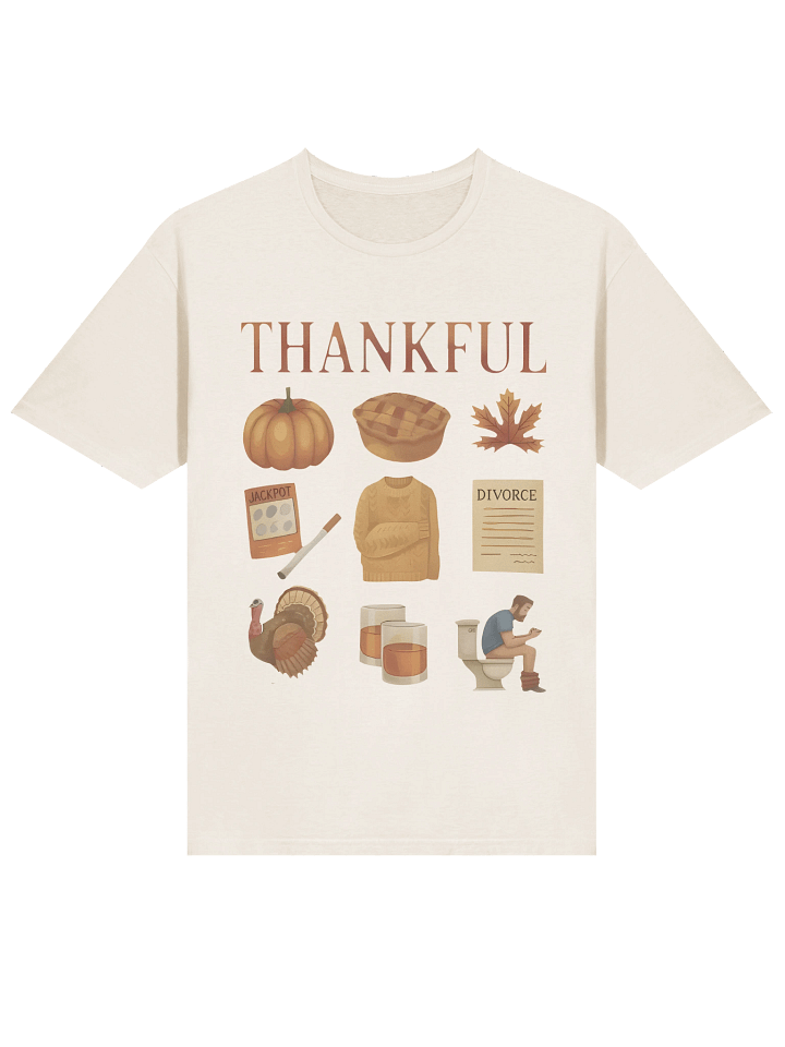 Thankful Thanksgiving Doodles T-Shirt product image (2)