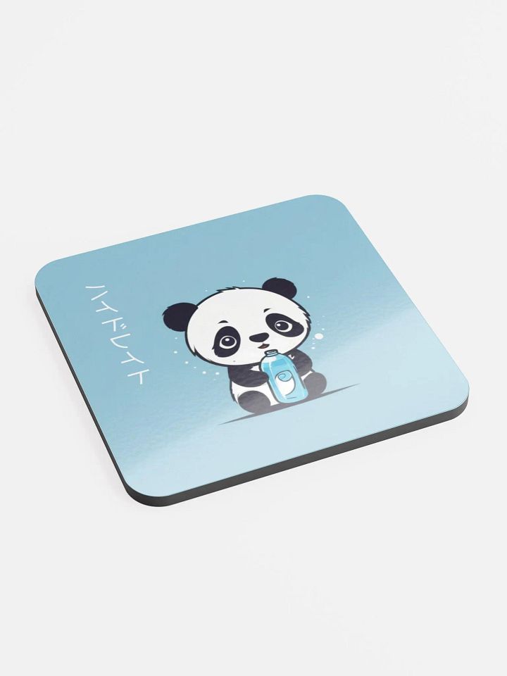 Hydrate Panda Glossed Cork Coaster product image (2)