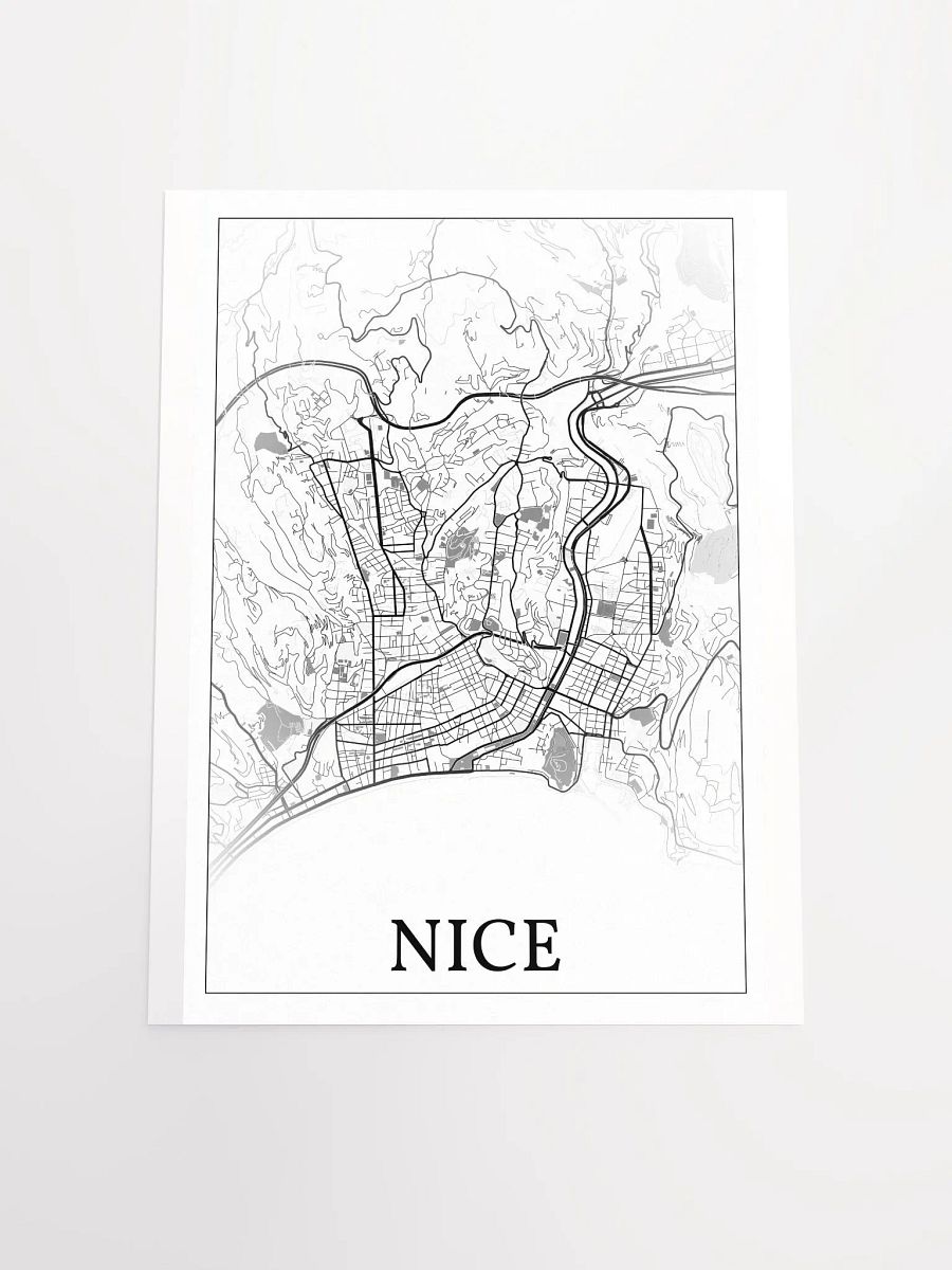 Nice, France, city map print product image (19)