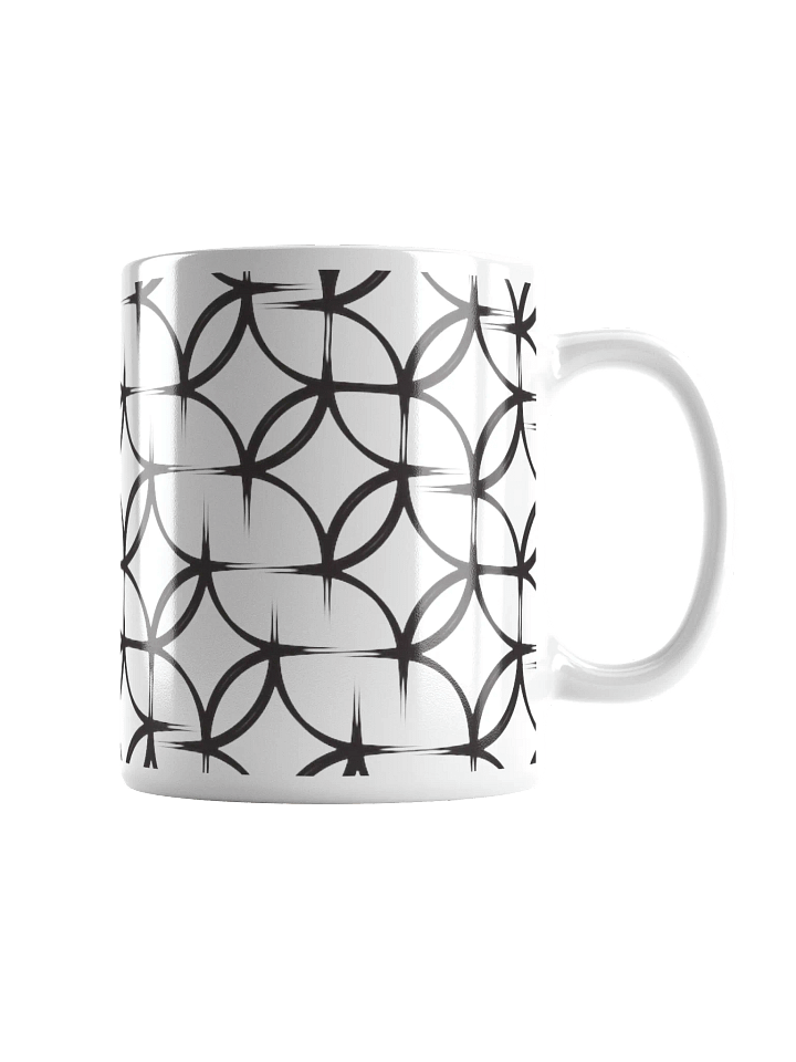 Symmetric Circles White Mug product image (1)