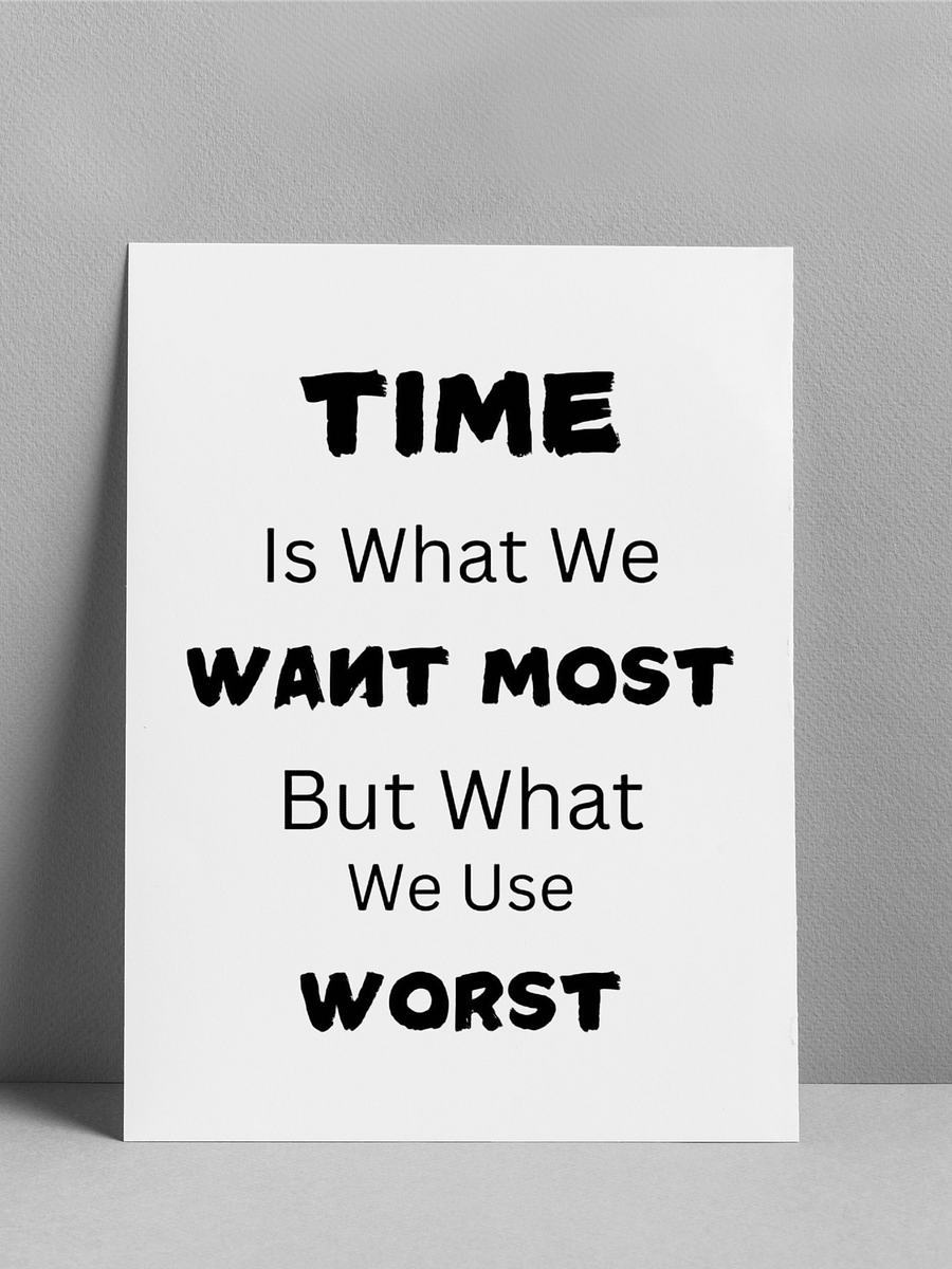 Time Awareness Motivational Poster product image (1)