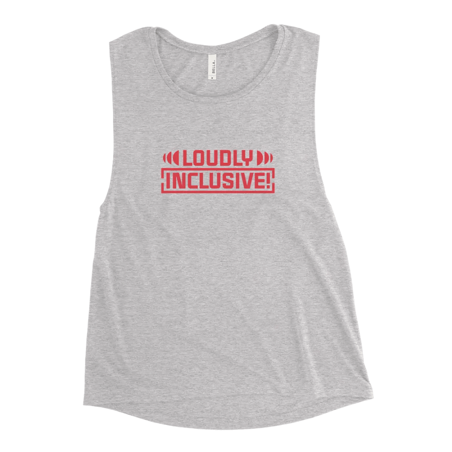 Grey Tank Top with Vibrant Pink product image (2)