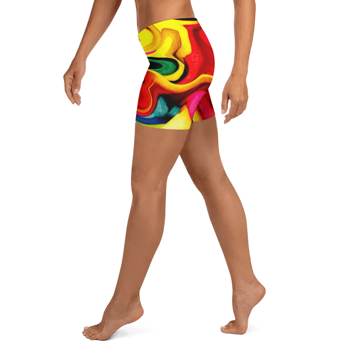 Vibrant Rainbow Patterned Shorts | Bold & Colorful Shorts for Everyday Use product image (1)