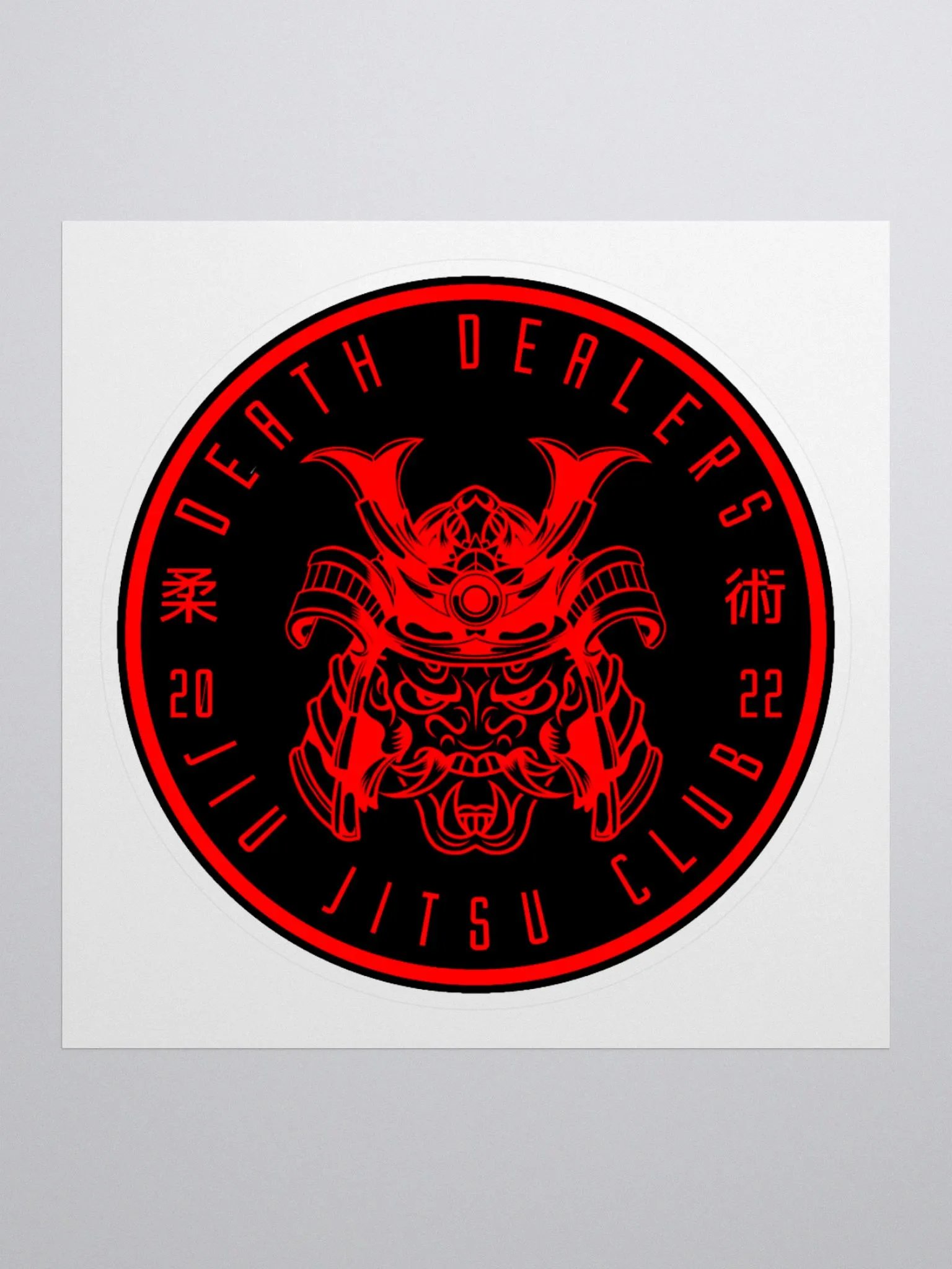 Death Dealers - Round Logo (Black And Red) Sticker product image (3)