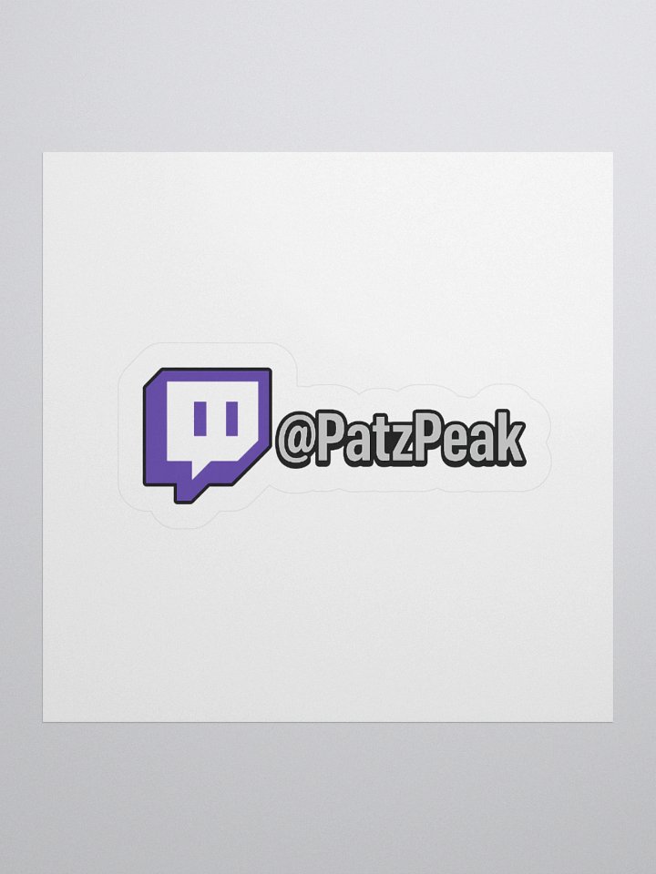 Twitch Logo Kiss Cut Stickers product image (1)