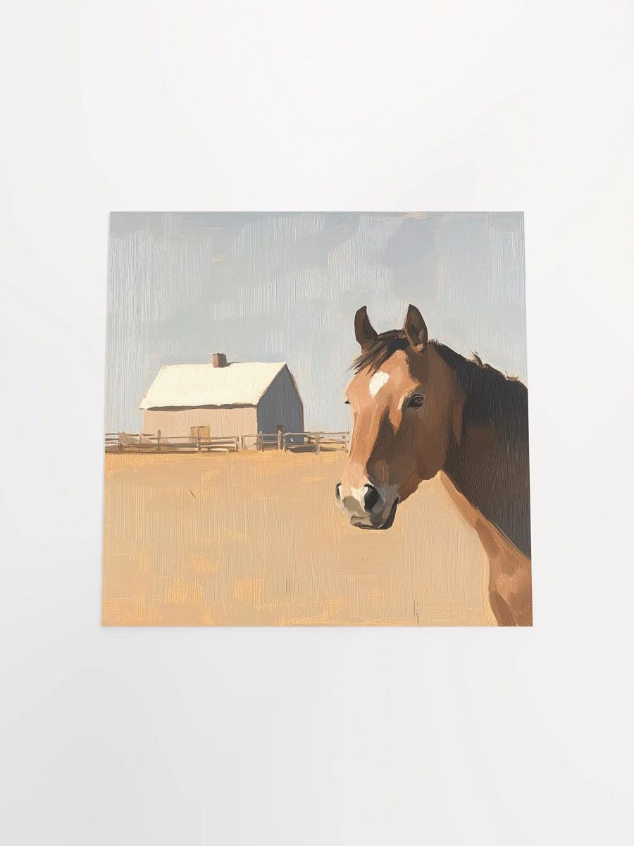 Modern Farmhouse: Brown Horse II Art Print product image (4)