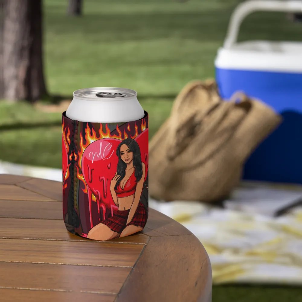 Heart on Fire Koozie product image (7)