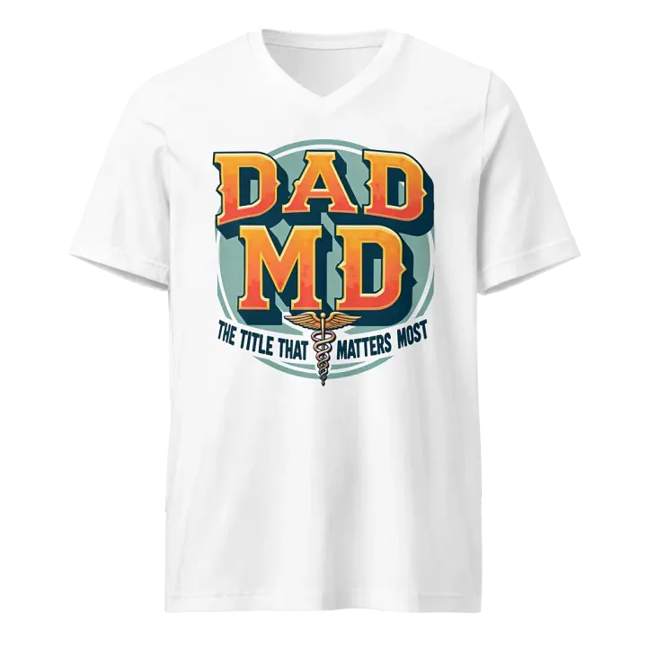 DAD MD, the title that matters most V-Neck Tee product image (1)