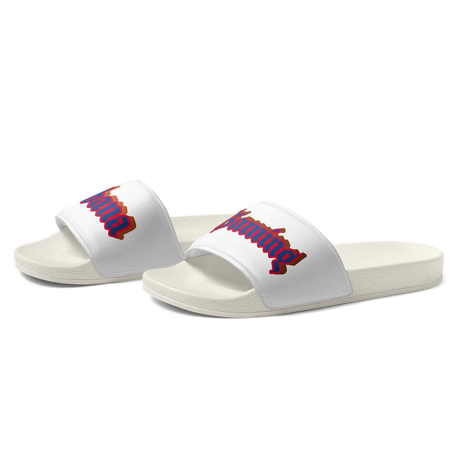 Bold Blue Cabana Men's Slides product image (1)