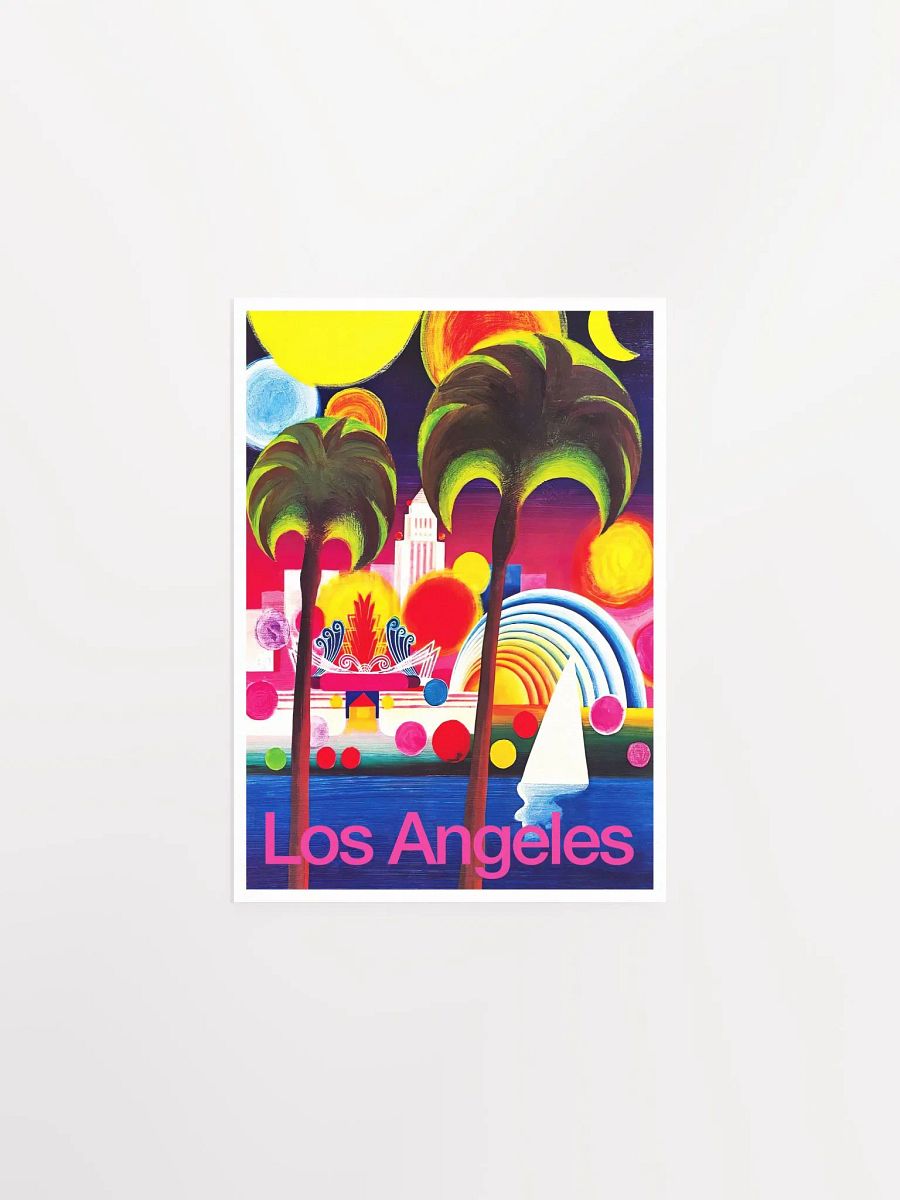 Los Angeles, USA, 1960s — retro vintage travel poster, retro travel art, retro travel wall art, LGBT art poster product image (6)