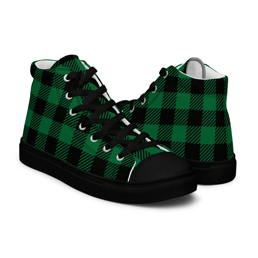 Womens Green Plaid Shoes product image (7)
