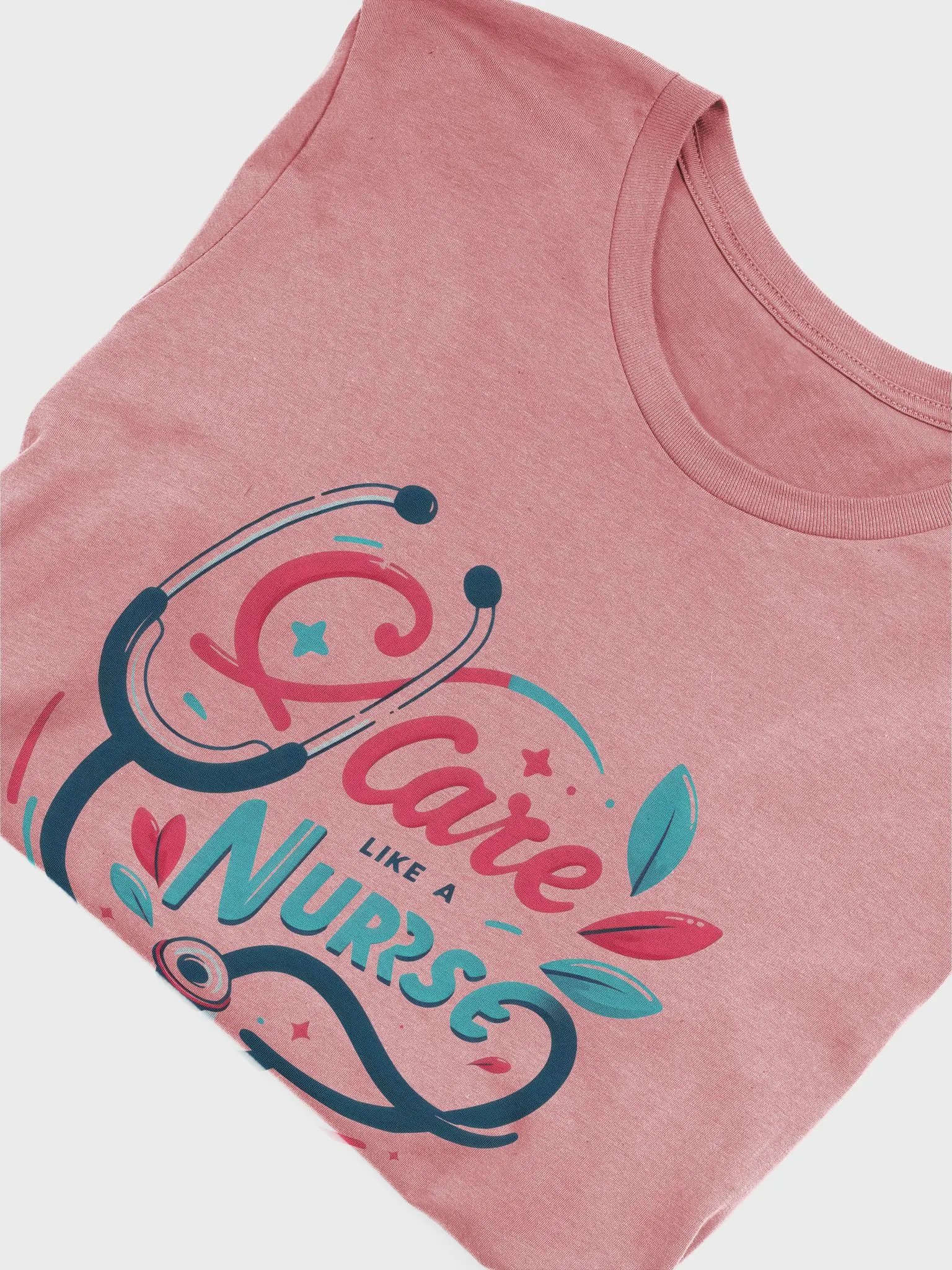 Nurse's Care Stethoscope Tee product image (48)