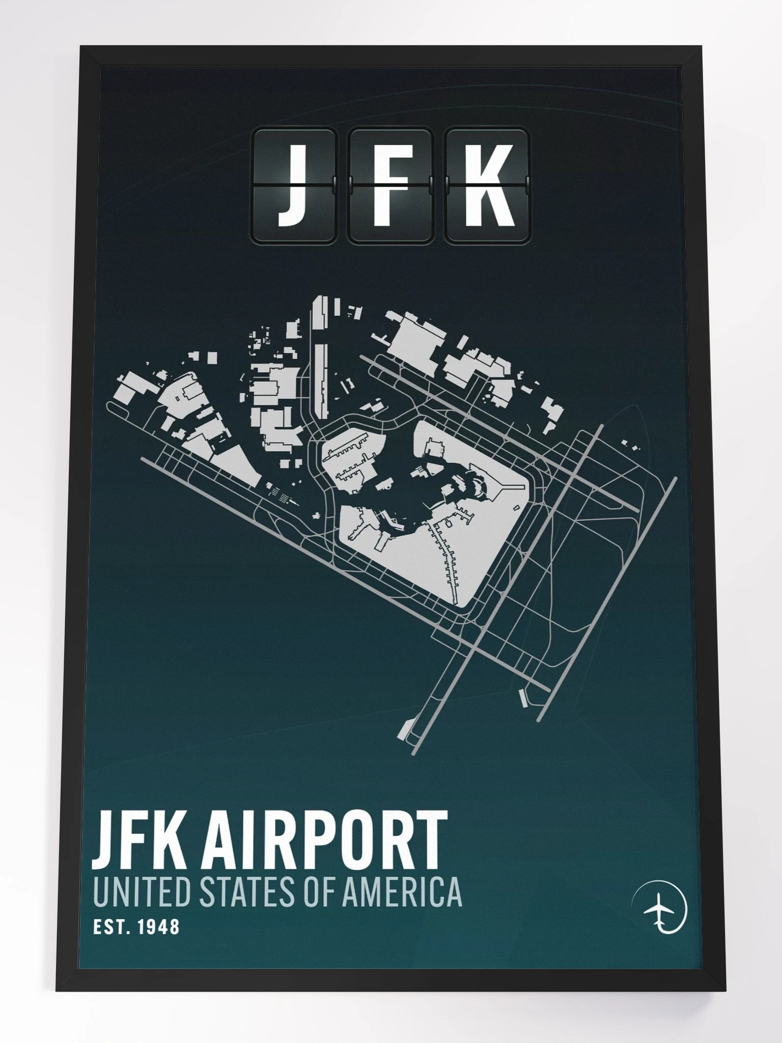 New York JFK Poster (Framed) product image (1)