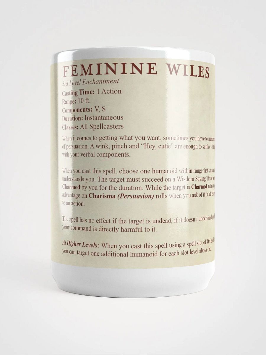 Feminine Wiles Spell Mug product image (1)